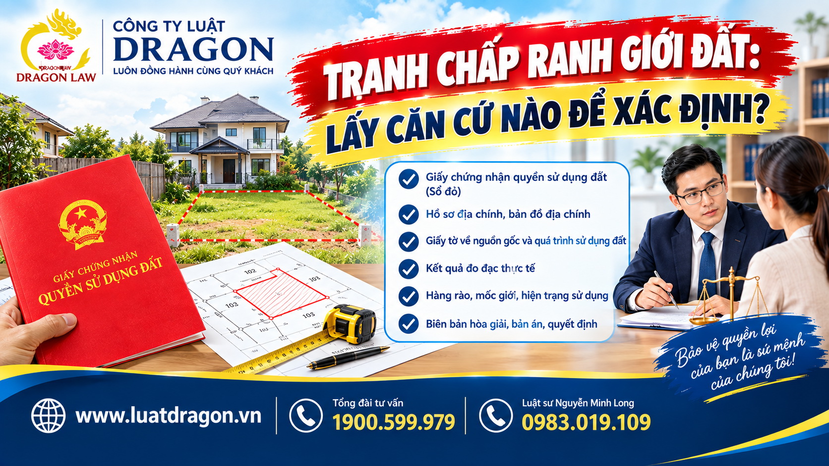 Tranh chấp ranh giới đất: Lấy căn cứ nào để xác định?